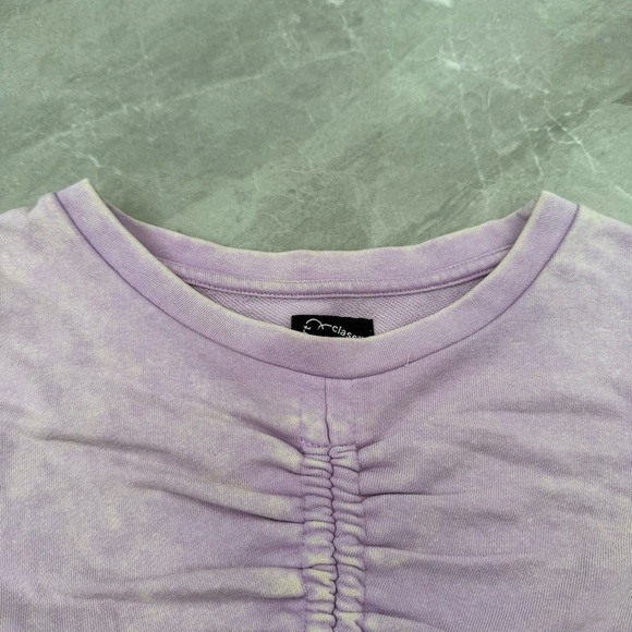 Girls’ Art Class Ruched Acid Wash Short Sleeve Top Size XL 14/16 - Picture 7 of 16